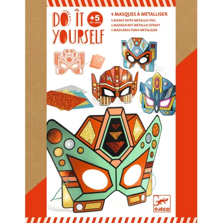 Masques à métalliser diy : super robots - Djeco