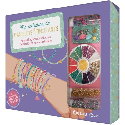 Mes jolis bijoux - Ma collection de bracelets étincelants - Activités et loisirs créatifs - Auzou