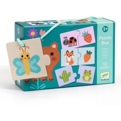 Puzzle duo - Couleurs - : jouets, déco, puériculture - Djeco