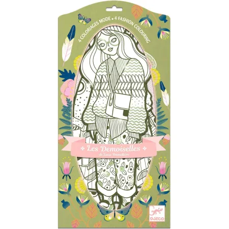 Coloriage Mode : Les Demoiselles Bowie & ses amies - Djeco