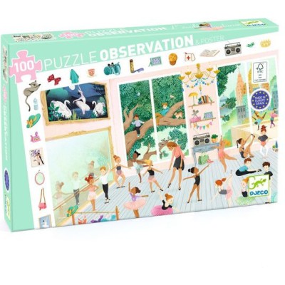 Puzzle observation - L'école de danse - 100 pièces - Djeco