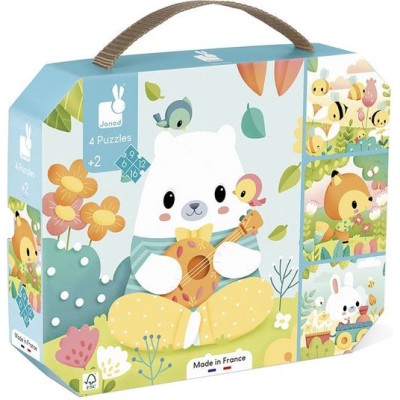 Puzzles Évolutifs Pure - 4 puzzles : Puzzles 20 à 49 pièces - Janod