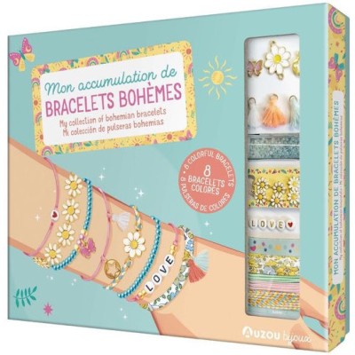 Ma boîte à bijoux - Mon accumulation de bracelets bohèmes - Activités et loisirs créatifs - Auzou