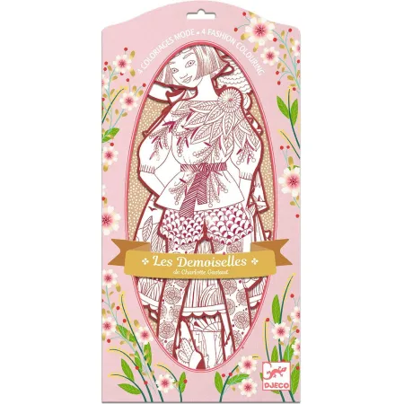 Coloriage Mode : Les Demoiselles Fiodor & ses amies - Djeco