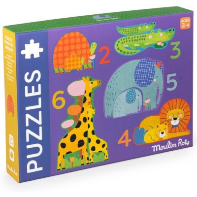 Puzzles évolutifs animaux Les Toupitis - Moulin Roty