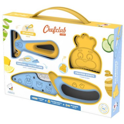 Mon Kit découpe cuisine - Jaune - Chefclub - Chefclub Kids