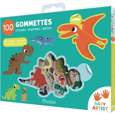 100 gommettes - Dinosaures - Activités et loisirs créatifs - Auzou