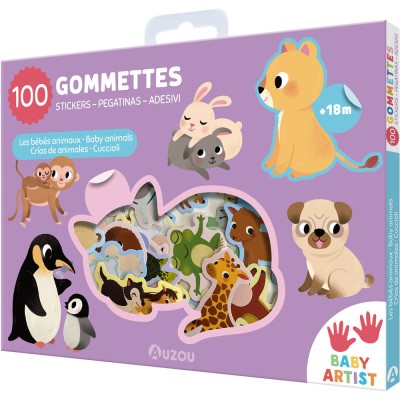 100 gommettes - Les bébés animaux - Activités et loisirs créatifs - Auzou