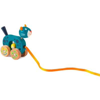 Petite panthère à tirer Dans la jungle - Jouet à Tirer - Moulin Roty
