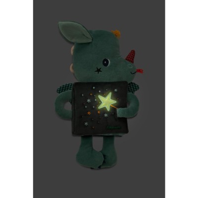 Livre d'éveil phosphorescent doudou Joe Dragon - Lilliputiens
