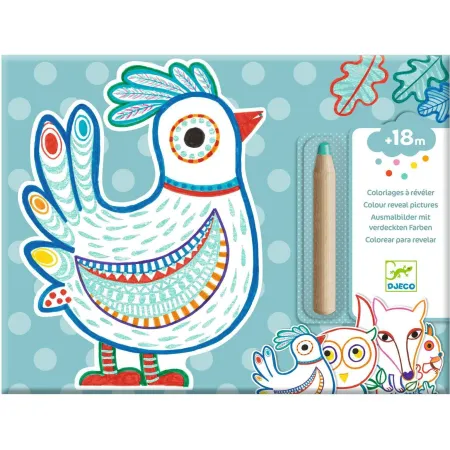 Coloriages à révéler : Animaux de la forêt - Djeco