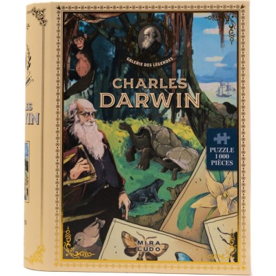 Puzzle - Galerie des Légendes: Charles Darwin - 1000 pièces - Jeux classiques