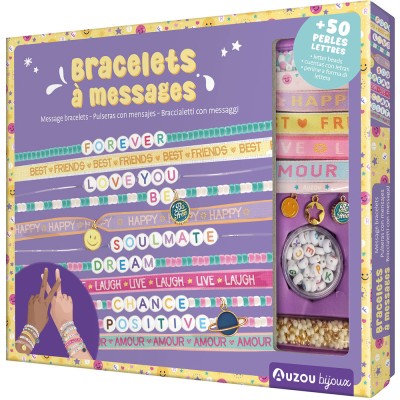 Ma boîte à bijoux - Bracelets à messages - Activités et loisirs créatifs - Auzou
