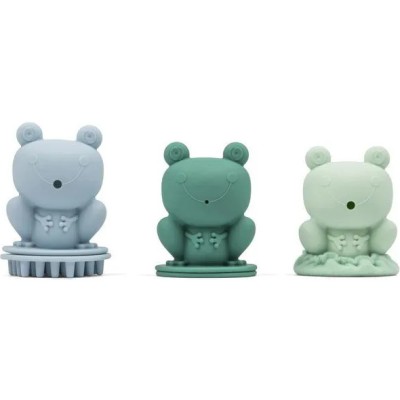 Set de 3 grenouilles de bain : masseur, cracheur et mousseur - Au bain - 3 mois + - Lilliputiens