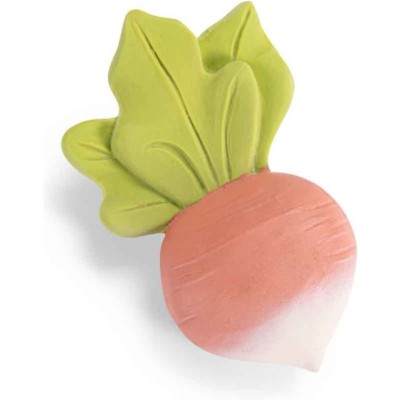 Hochet de dentition caoutchouc Radis Trois petits lapins - Moulin Roty