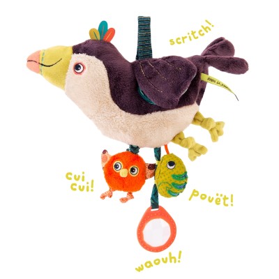 Pakou Toucan Peluche d'Activités Dans la jungle - Moulin Roty