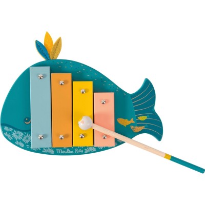 Xylophone pour enfant Baleine - Le Voyage d'Olga - Moulin Roty