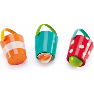 Ensemble de seaux colorés - jouets de bain - Hape Toys