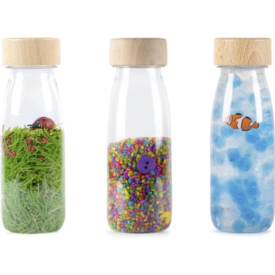3 bouteilles sensorielles eco - 0 à 3 ans - Petit Boum