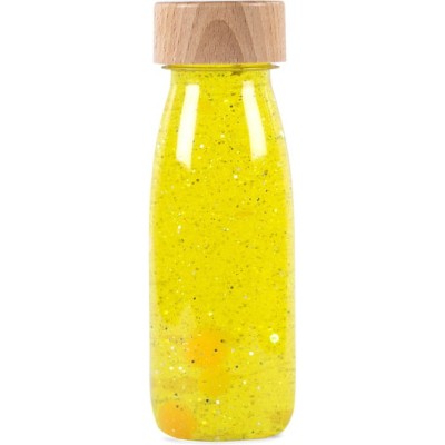 Bouteille sensorielle float jaune - 0 à 3 ans - Petit Boum