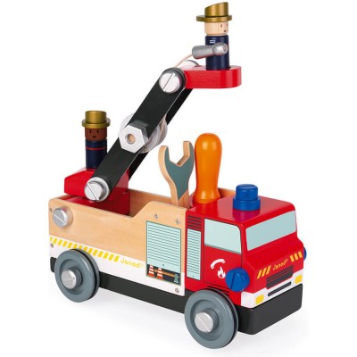 Jouet en bois Camion de Pompiers Brico'Kids - Janod