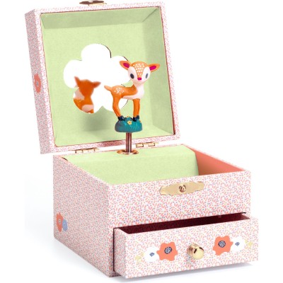 Boîte à musique et à bijoux : faon des bois - Djeco