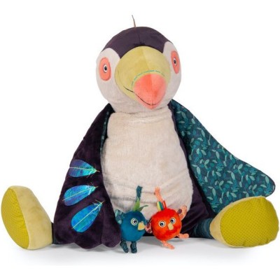 Pakou le toucan géant d'activités - Peluche d'activités - Moulin Roty
