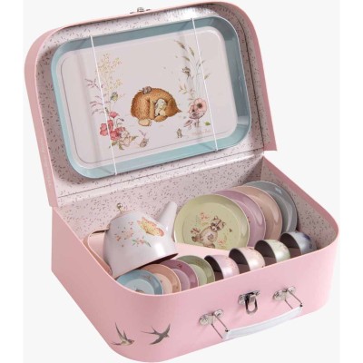 Valise dînette thé Les Rosalies - Dinette en métal - Moulin Roty