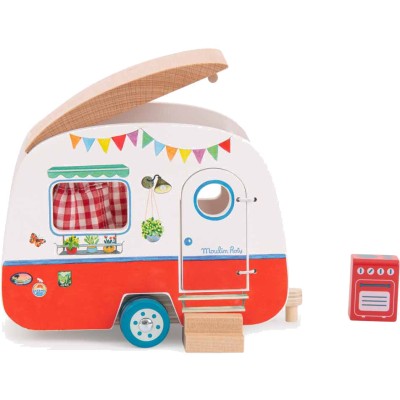 Caravane en bois Enfant Jouet dès 3 ans - Moulin Roty