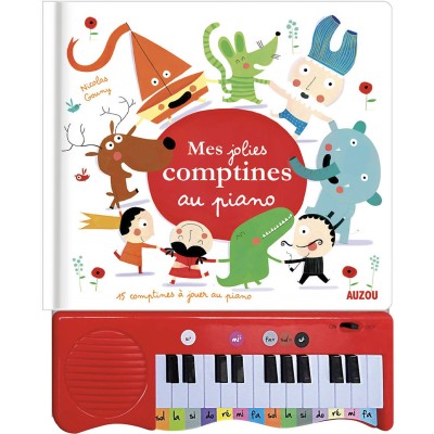 Mon livre piano - Mes jolies comptines au piano - Auzou