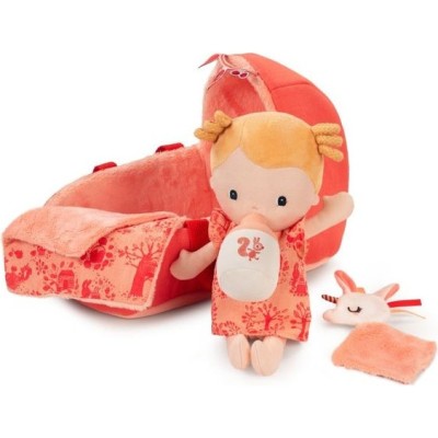 Poupée bébé Léna et son couffin - Poupée de chiffon - Lilliputiens