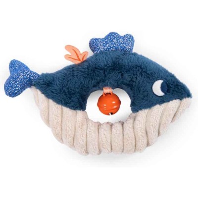 Hochet peluche baleine Les aventures de Paulie - Moulin Roty