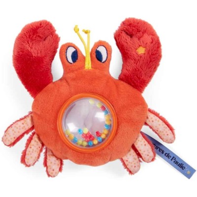 Hochet crabe avec billes Les aventures de Paulie - Moulin Roty