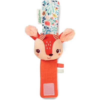 Hochet bracelet en coton organique Stella le faon - Lilliputiens