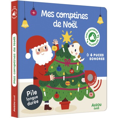 Mes premiers sonores - Mes comptines de noël - Livres enfants - Auzou