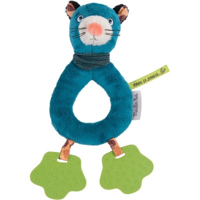 Anneau-hochet panthère Zimba Dans la jungle - Moulin Roty