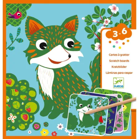 Cartes à gratter 3-6 ans Petites Bêtes - Djeco
