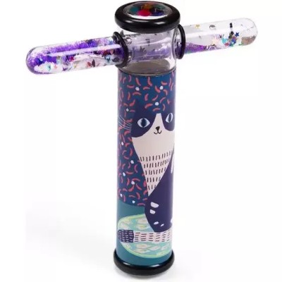 Kaléidoscope paillettes phosphorescent chat - Moulin Roty