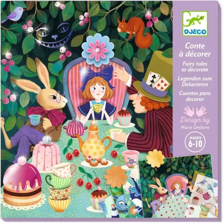 Conte à décorer : au pays des merveilles - Djeco