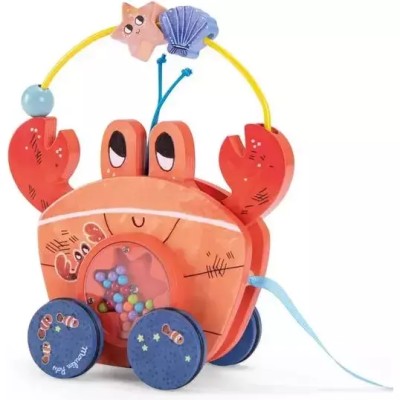 Crabe à tirer en bois - Les aventures de Paulie - Moulin Roty