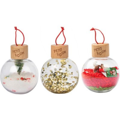 3 boules de noël sensorielles - : jouets, déco, puériculture - Petit Boum