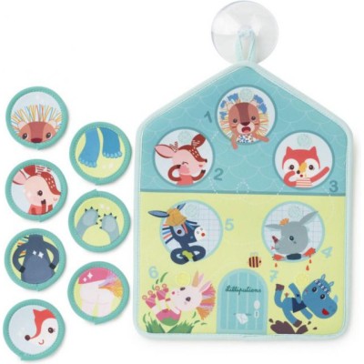 Panneau de bain avec ventouses et pastilles pour apprendre à se laver - Au bain - 3 mois + - Lilliputiens