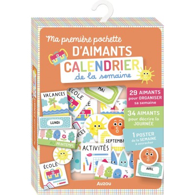 Ma pochette d'aimants - Calendrier de la semaine - Activités et loisirs créatifs - Auzou