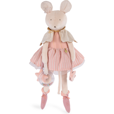 Grande peluche d'activités Souris - La petite école de danse - Moulin Roty