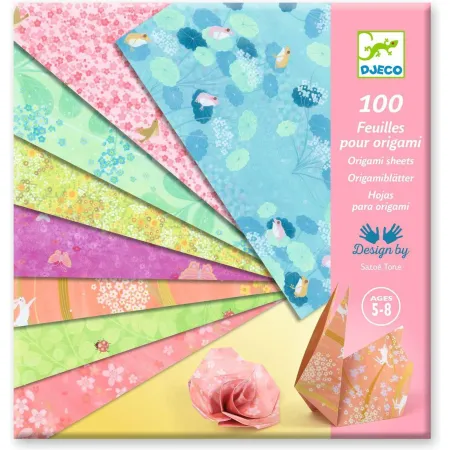 Kit feuilles pour origami : haru - Djeco