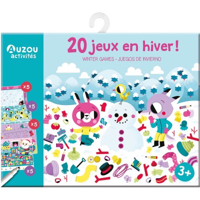 Ma pochette de jeux - 20 jeux en hiver ! - Activités et loisirs créatifs - Auzou