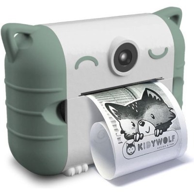 Kidyprint Appareil photo impression thermique vert - Kidywolf