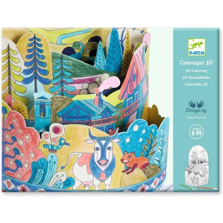 Kit de coloriage 3d : au sommet du monde - Djeco