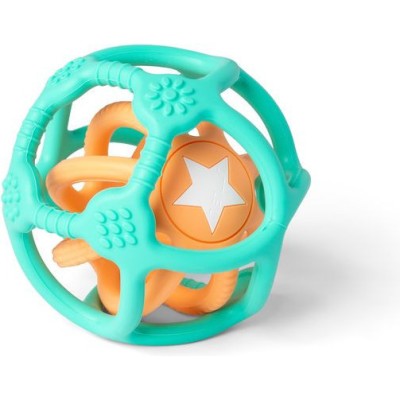 Balles d'Éveil Vert et Orange - Jouet Bébé en Silicone - Little
