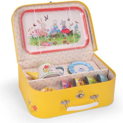 Valise dinette thé métal La Grande Famille - Moulin Roty